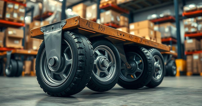 Rodízios para carrinho de carga: como escolher o ideal para sua necessidade